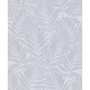 Hotel Collection Pink Botanical Palm Leaf Glitter Finish Non-Pasted Non-Woven Wallpaper Roll