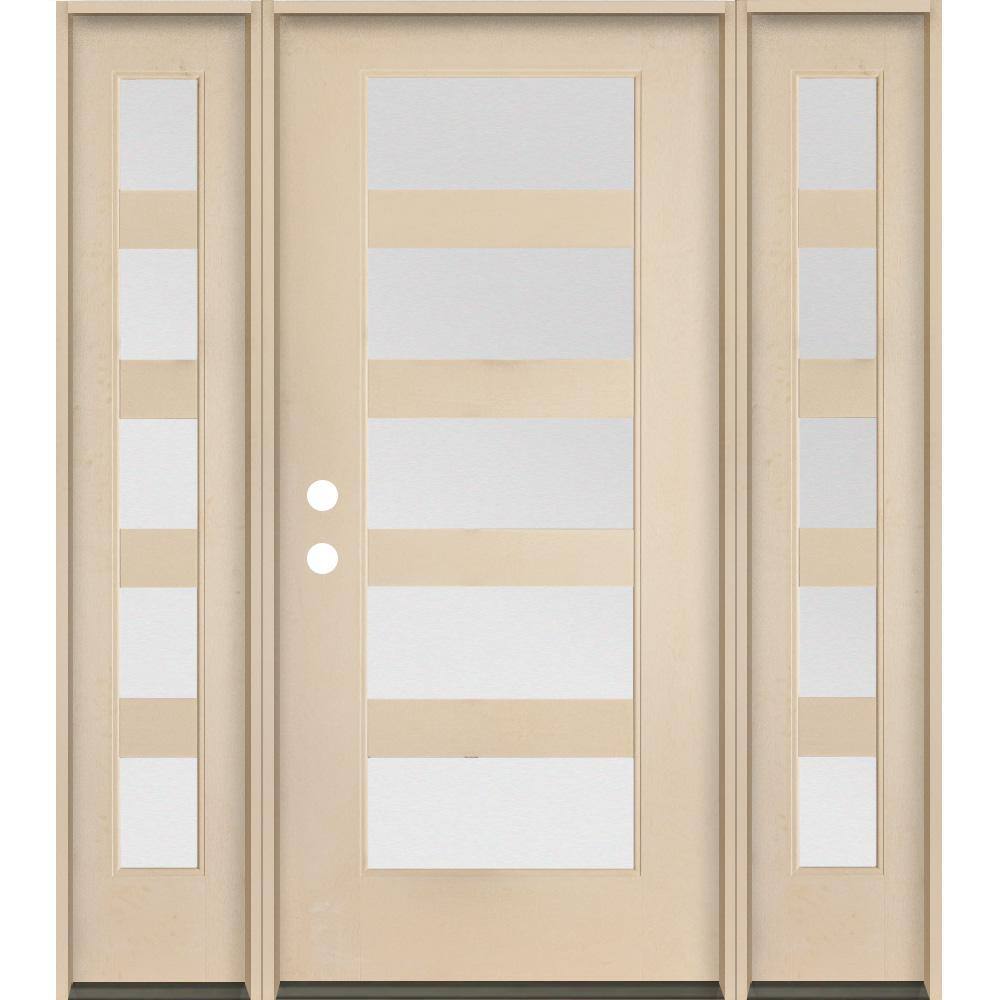 Reviews for Krosswood Doors ASCEND Modern 64 in. x 80 in. 5Lite Right