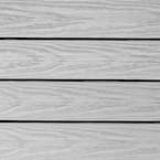 UltraShield Naturale 1 ft. x 1 ft. Quick Deck Outdoor Composite Deck Tile Sample in Icelandic Smoke White