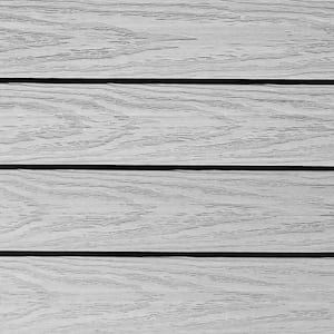 UltraShield Naturale 1 ft. x 1 ft. Quick Deck Outdoor Composite Deck Tile Sample in Icelandic Smoke White