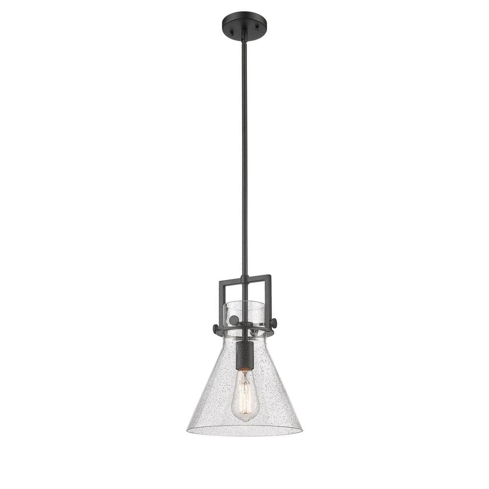 Innovations Newton Cone 100Watt 1 Light Matte Black Shaded Pendant