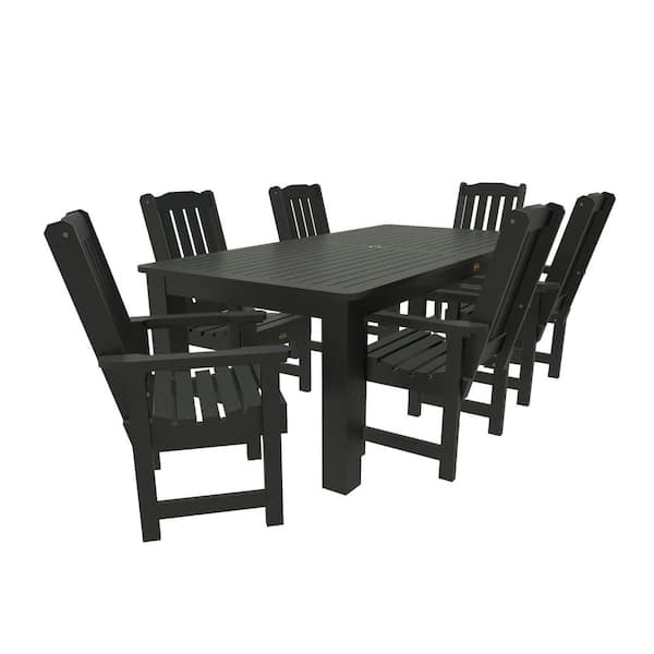 Highwood Springville 7-Pieces Recycled Plastic Outdoor Dining Set