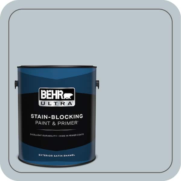 1 gal. #PPH-42 Nautical Gray Satin Enamel Exterior Paint & Primer