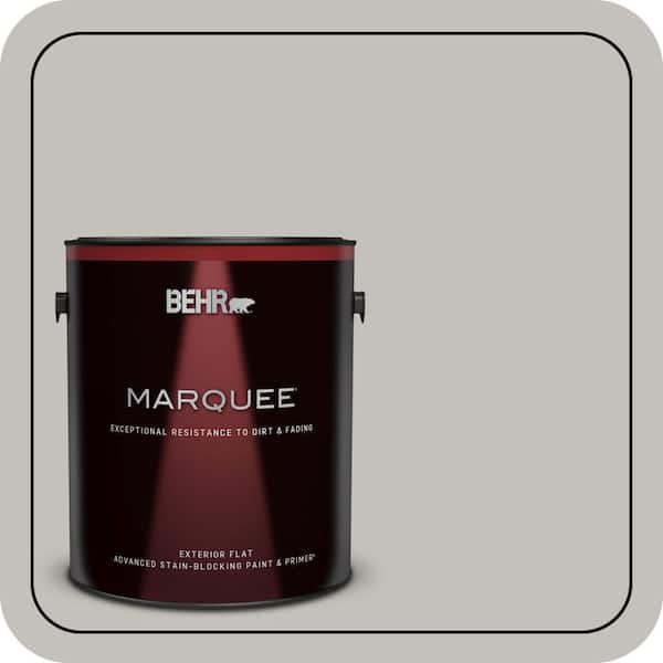 BEHR MARQUEE 1 gal. #PPU18-10 Natural Gray Flat Exterior Paint & Primer