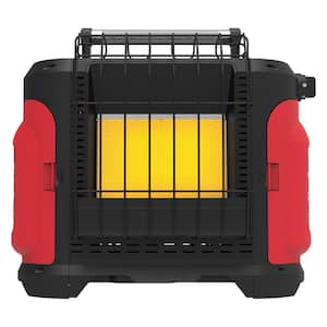 Grab N Go 18,000 BTU Portable Radiant Propane Gas Recreational Heater in Red