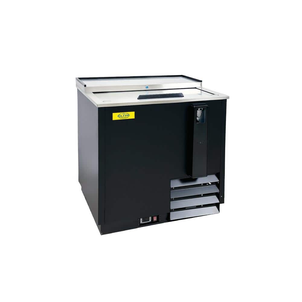 36 in. 8.5 cu. ft. Commercial Back Bar Refrigerator Beer Bottle Cooler EBC36 Black