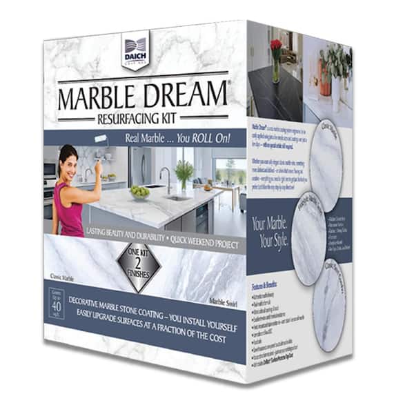 DAICH Marble Dream Cosmos Black Countertop Resurfacing Kit