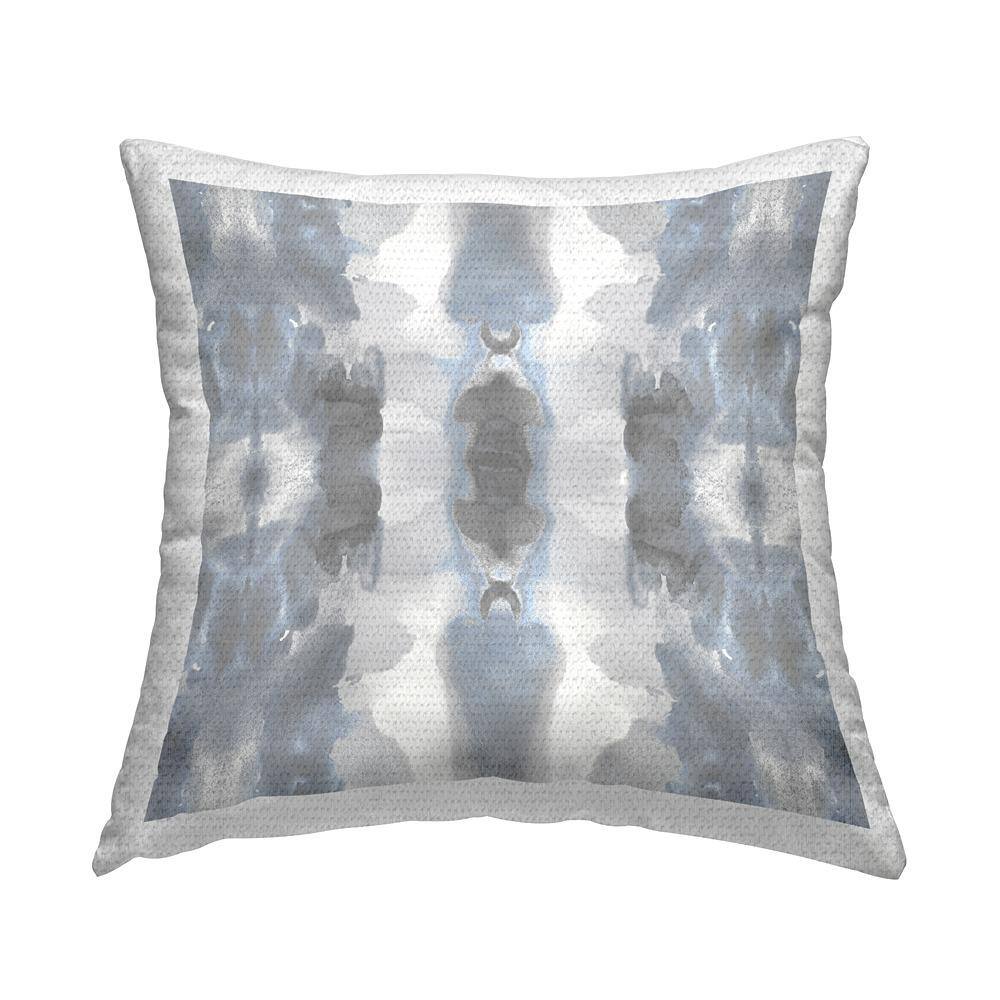 Soft Abstract Symmetrical Pattern Grey Square Outdoor Throw Pillow price history on PriceWatchPro