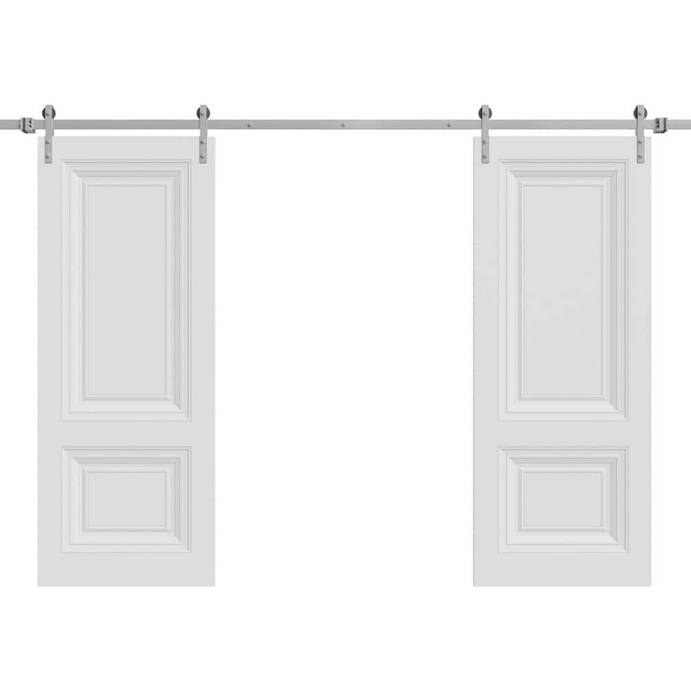 7772 36 in. x 80 in. Sold Core White Color Wood Sliding Barn Door with Hardware Kit price history on PriceWatchPro