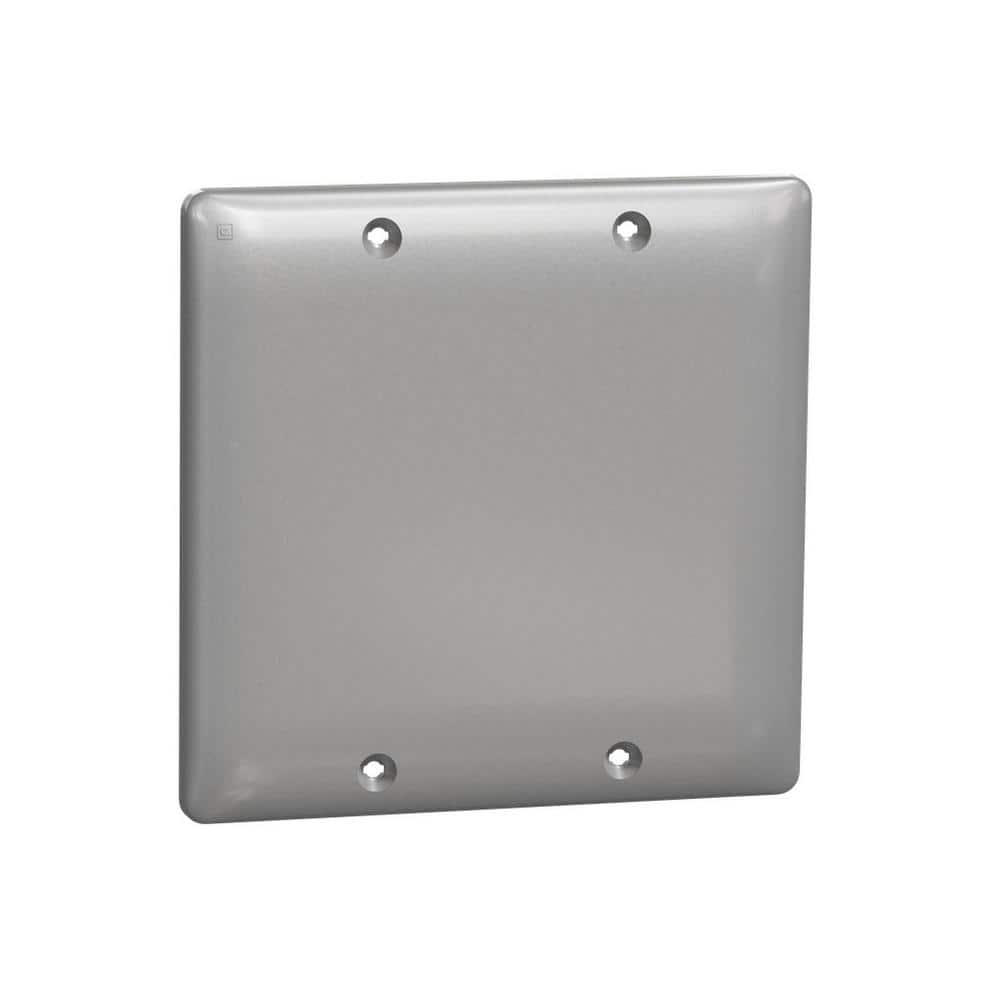 X Series Matte Gray 2-Gang Polycarbonate Wall Plate