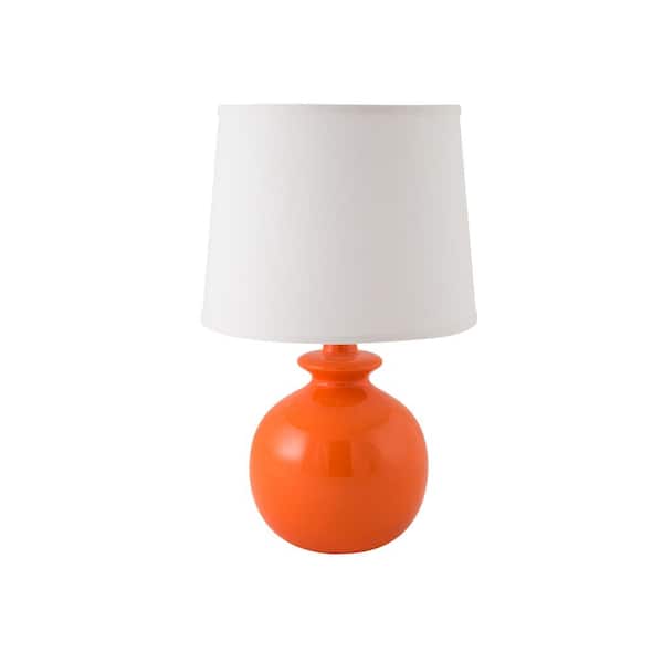 Unbranded Bristol 21 in. Gloss Orange Nectar Indoor Table Lamp