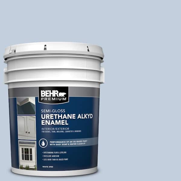 5 gal. #PPU15-17 Monet Urethane Alkyd Semi-Gloss Enamel Interior/Exterior Paint