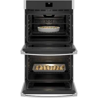 30 in. Smart Double Electric Wall Oven with Convection (Upper Oven) Self-Cleaning in Stainless Steel