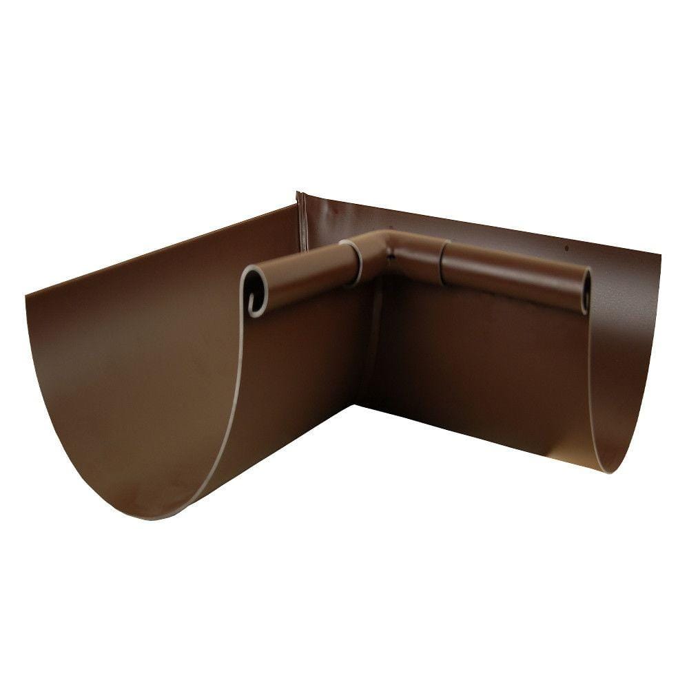 6 in. Royal Brown Aluminum Half Round Inside Gutter Miter price history on PriceWatchPro