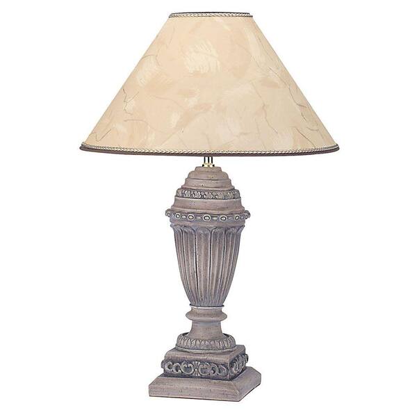 ORE International 30 in. Poly Resin Gold Table Lamp