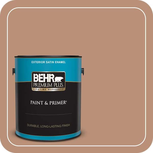 BEHR PREMIUM PLUS 1 gal. #BXC-46 Mojave Dusk Satin Enamel Exterior Paint & Primer