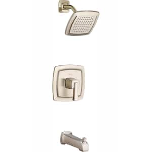 Townsend Tub and Shower Faucet Trim Kit for Flash Rough-in Valves in Brushed Nickel (Valve Not Included)