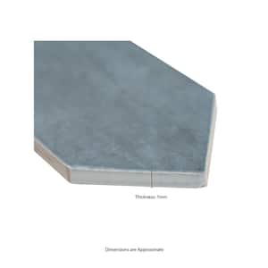 Take Home Sample - Lakeview Denim Picket 2.5 in. x 13 in. Glossy Ceramic Wall Tile