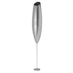 Powerful Handheld Milk Frothier Without Stand - Silver/Black