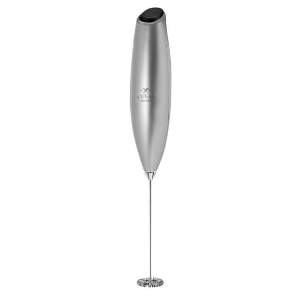 Powerful Handheld Milk Frothier Without Stand - Silver/Black