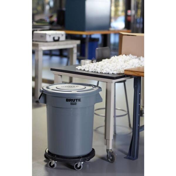 Rubbermaid Commercial Products Brute 20 Gal. Gray Round Trash Can