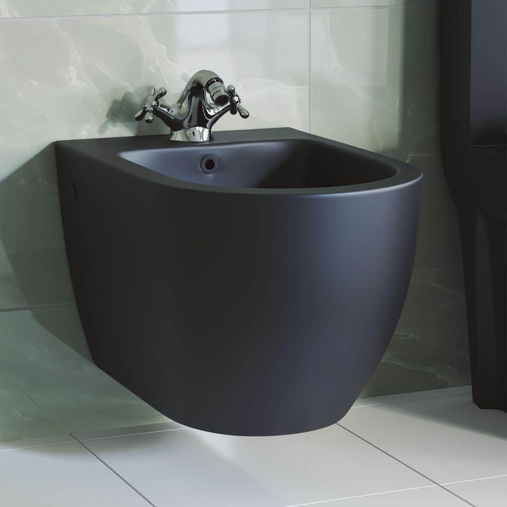 Swiss Madison St. Tropez 1-Piece Matte Black Standard Height Elongated Toilet At ®