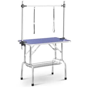 36 in. Folding Dog Pet Grooming Table Heavy-Duty Stainless Steel pet dog Cat Grooming Table