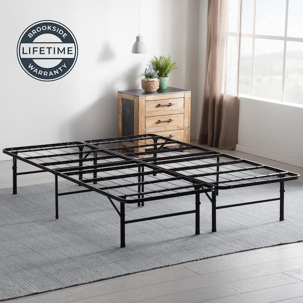 Queen Folding Platform Bed Frame, Folding Twin Bed Frame With Storage