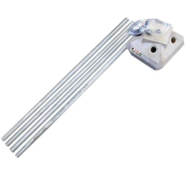 11.5 in. D x 11.5 in. W x 63 in. L DP75/50 Includes 1-Concrete Pire, 4 Caps, 4 Plugs and 4 Pins