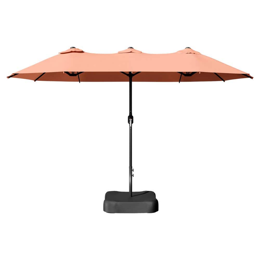 12.5 ft. Double-Sided Patio Umbrella with Crank and Ventilated UV-Resistant Canopy in Pink price history on PriceWatchPro
