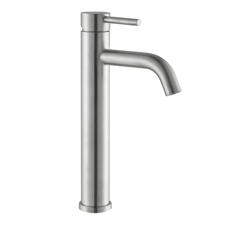 Single Hole Single Handle Waterfall Vessel Sink Faucet in Brushed Nickel price history on PriceWatchPro
