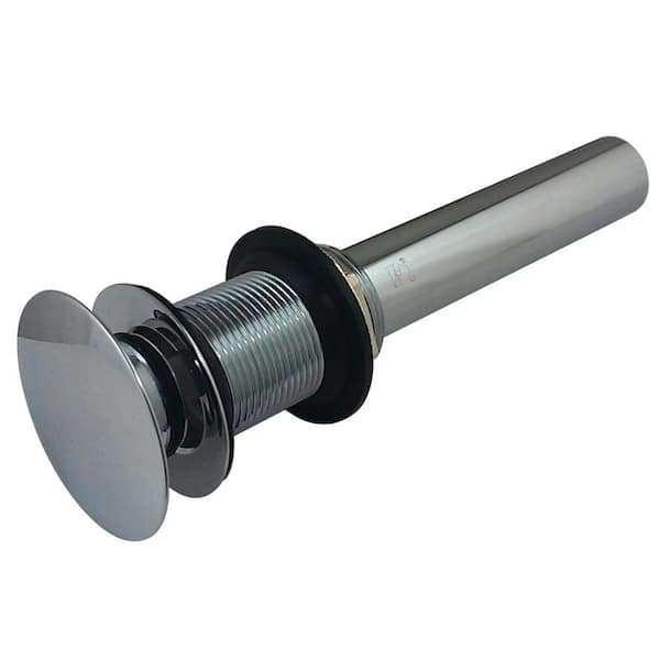 Kingston Brass Trimscape 22-Gauge Push Pop-Up Drain without Overflow Hole in Polished Chrome