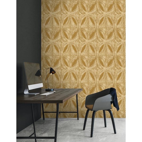 Advantage Piers Rose Gold Texture Damask Strippable Wallpaper (Covers 56.4  sq. ft.) 2834-25060 - The Home Depot