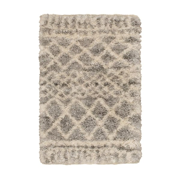 Caspian 3 ft. x 5 ft. Gray Moroccan Area Rug