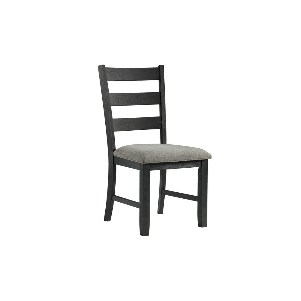 Kona Gray 6-Piece Dining Set with Upholstered Chairs and Bench