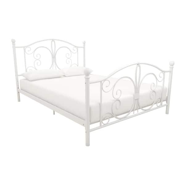 DHP Bombay White Full Bed Frame 3246198 - The Home Depot