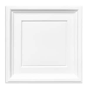 White PVC 2 ft. x 2 ft. Drop in Ceiling Tile (48 sq.ft./case)