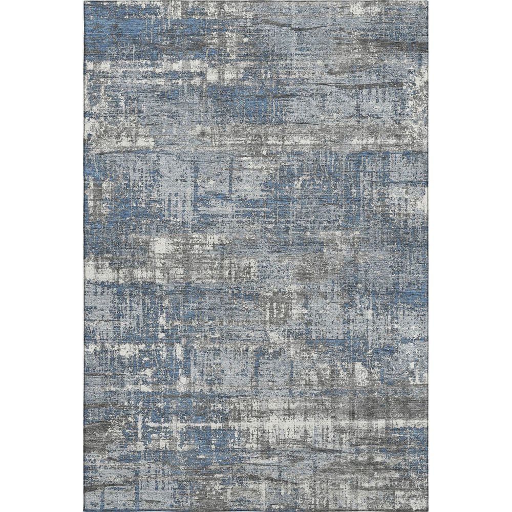 Mayfield Premium Machine Washable Abstract AMF1969 Denim 9 ft. x 12 ft. Area Rug price history on PriceWatchPro