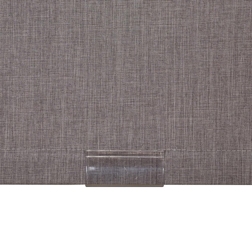 Gray Cordless Blackout Fabric Roman Shades 35 Inches