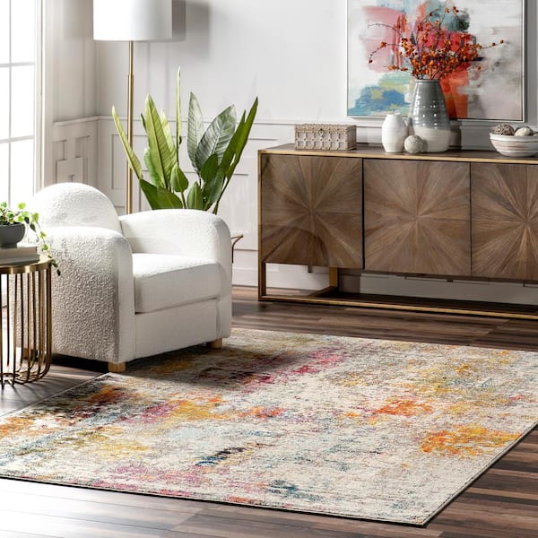 Cezanne Modern Multi 5 ft. x 8 ft. Area Rug