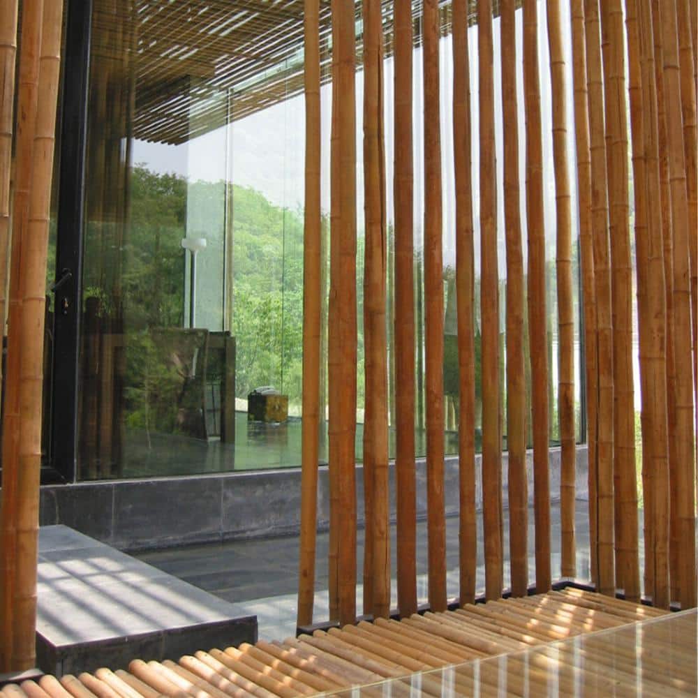 Tam Vong Solid Bamboo Poles for Structural Support, 72" Length (Set of 6)