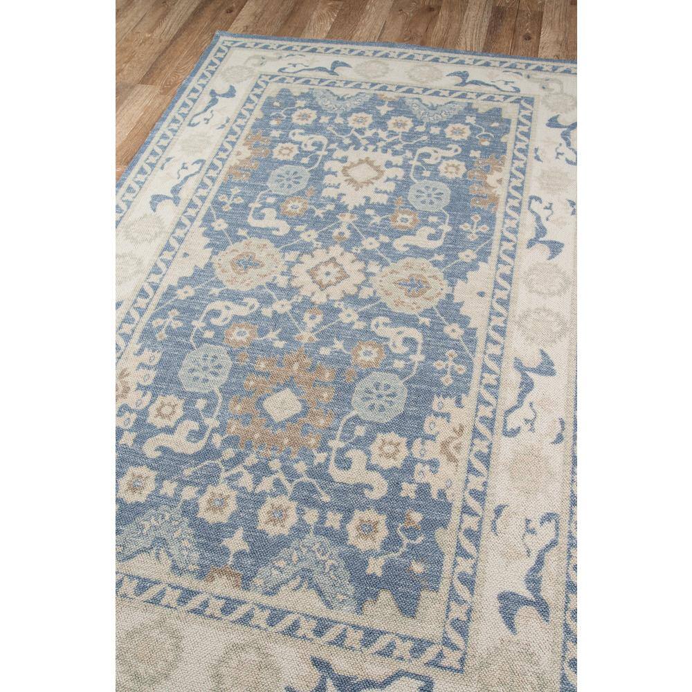 Anatolia Light Blue and Beige Wool Blend Area Rug 3'3" x 5'