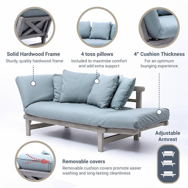 Convertible daybed deals sofa