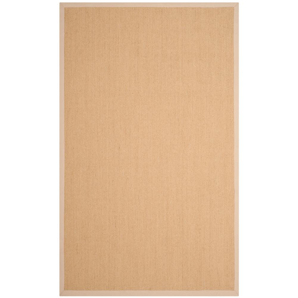 Hand-Knotted Natural Ivory Cotton Area Rug - 4' x 6'