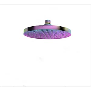 3-Spray Patterns with 1.8 GPM 8 in. ‎Ceiling Mount Rain Fixed Shower Head in Multi-Colored