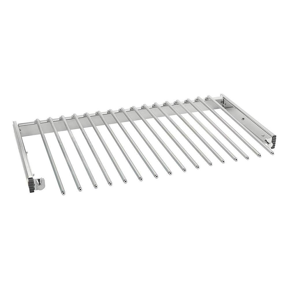 Chrome Portable Wire Closet Pullout Pants Rack