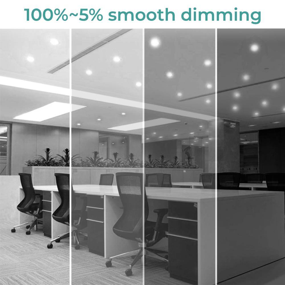 6'' White Aluminum LED Canless Recessed Lighting Kit