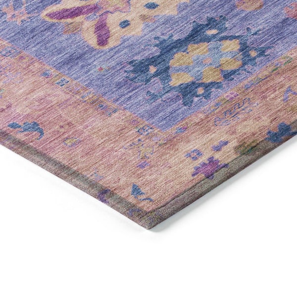 Chantille Machine Washable Indoor/Outdoor Abstract ACN2025 Purple 8 ft. x 10 ft. Area Rug