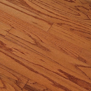 Oak Gunstock 3/8 in. T x 3 in. W x Random Length Engineered Hardwood Flooring (31.5 sq. ft./case)