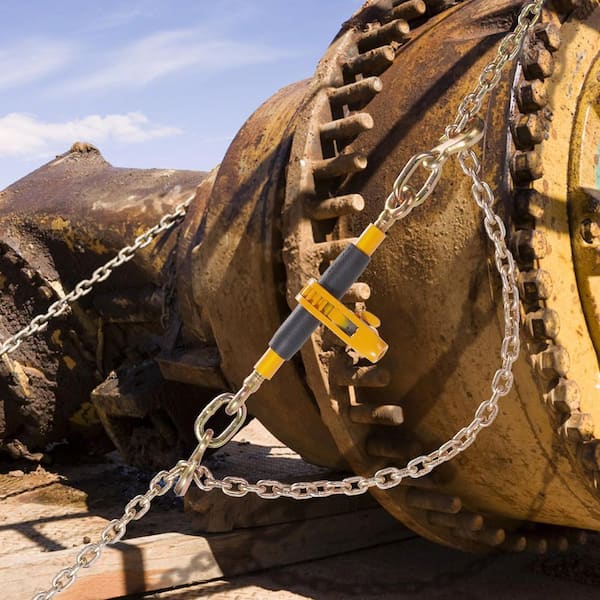 Ratchet Chain Binder, 5/16 in.-3/8 in. Heavy Duty Load Binders, with G80 Hooks 7,100 lbs. Secure Load Limit